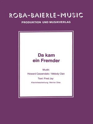 cover image of Da kam ein Fremder
